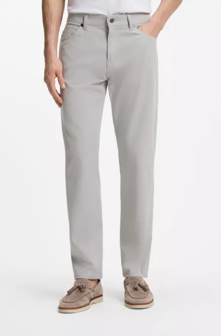 Maine regular-fit trousers in brushed twill