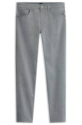 Boss Maine regular-fit trousers in brushed twill casual byxor herr – bild 4