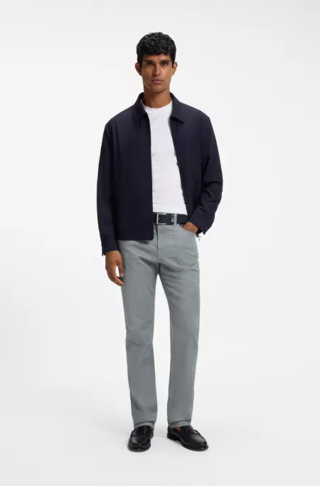 Maine regular-fit trousers in brushed twill