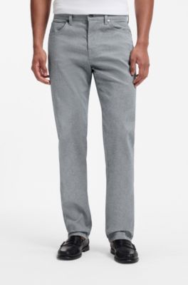 Maine regular-fit trousers in brushed twill, Dark Blue
