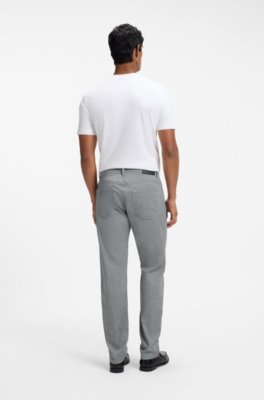 Boss Maine regular-fit trousers in brushed twill casual byxor herr – bild 2