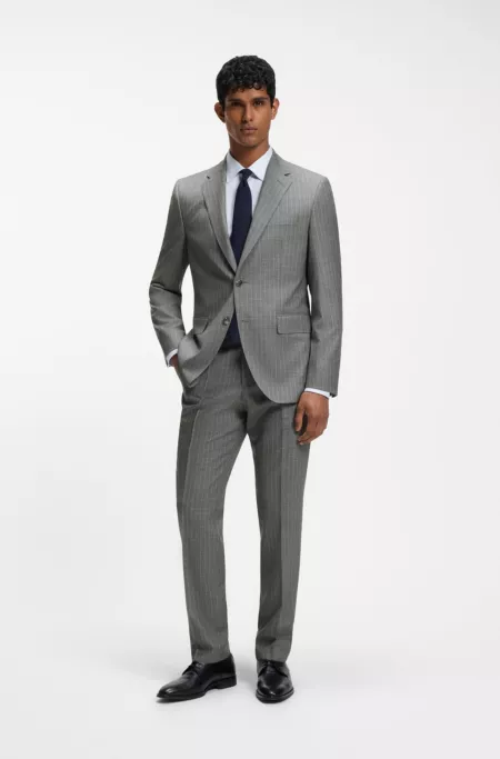 BOSS ONE Two-piece regular-fit suit in a wool blend