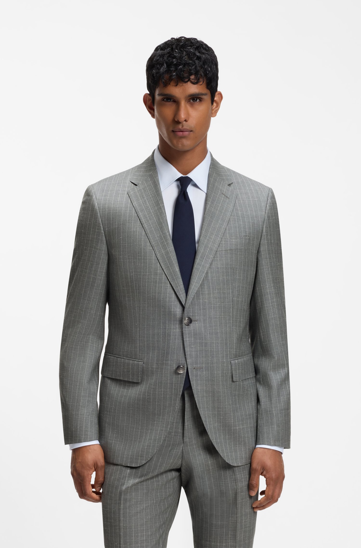 Boss ONE Two-piece regular-fit suit in a wool blend kostymer herr – bild 2