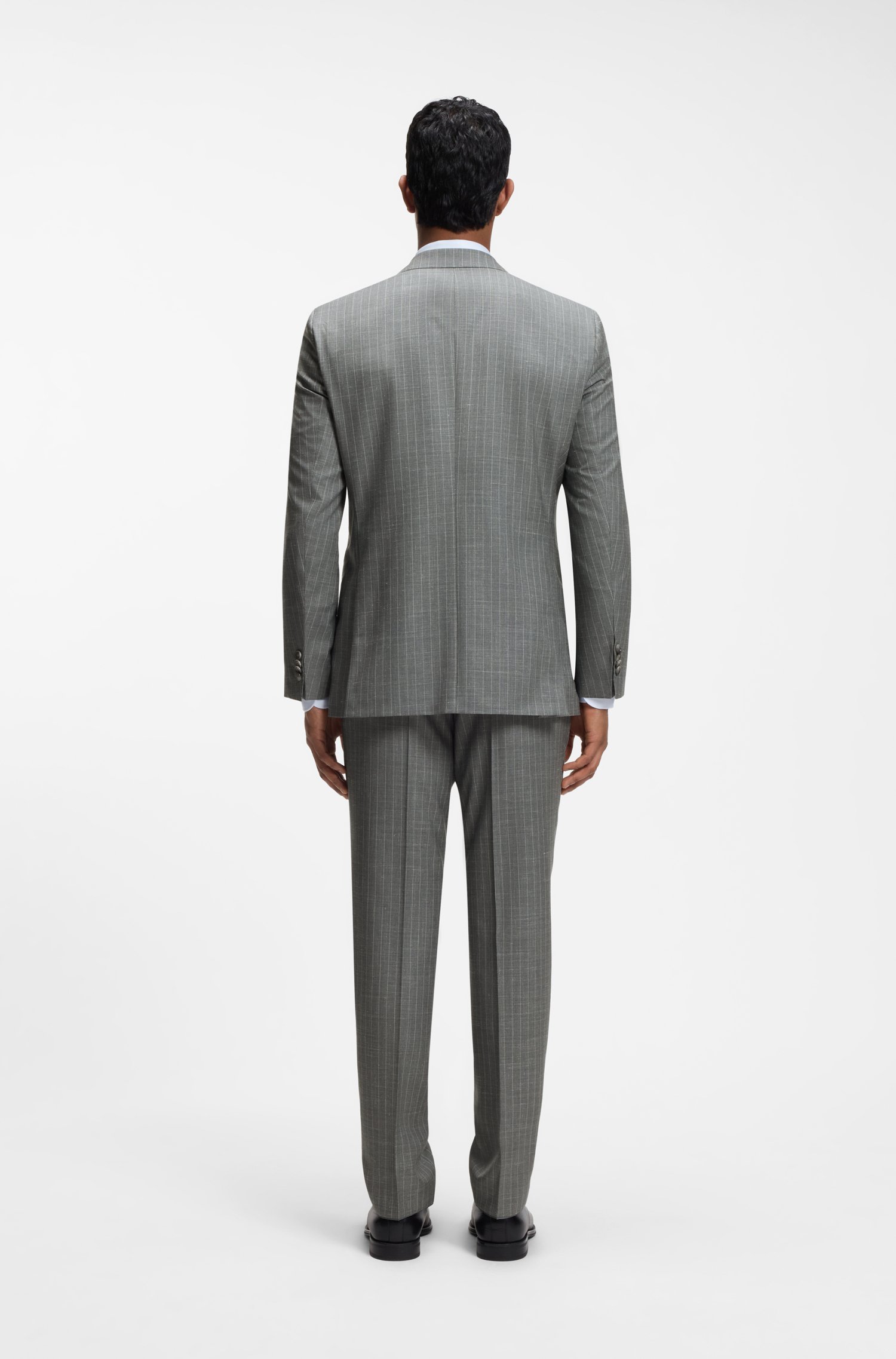 Boss ONE Two-piece regular-fit suit in a wool blend kostymer herr – bild 3