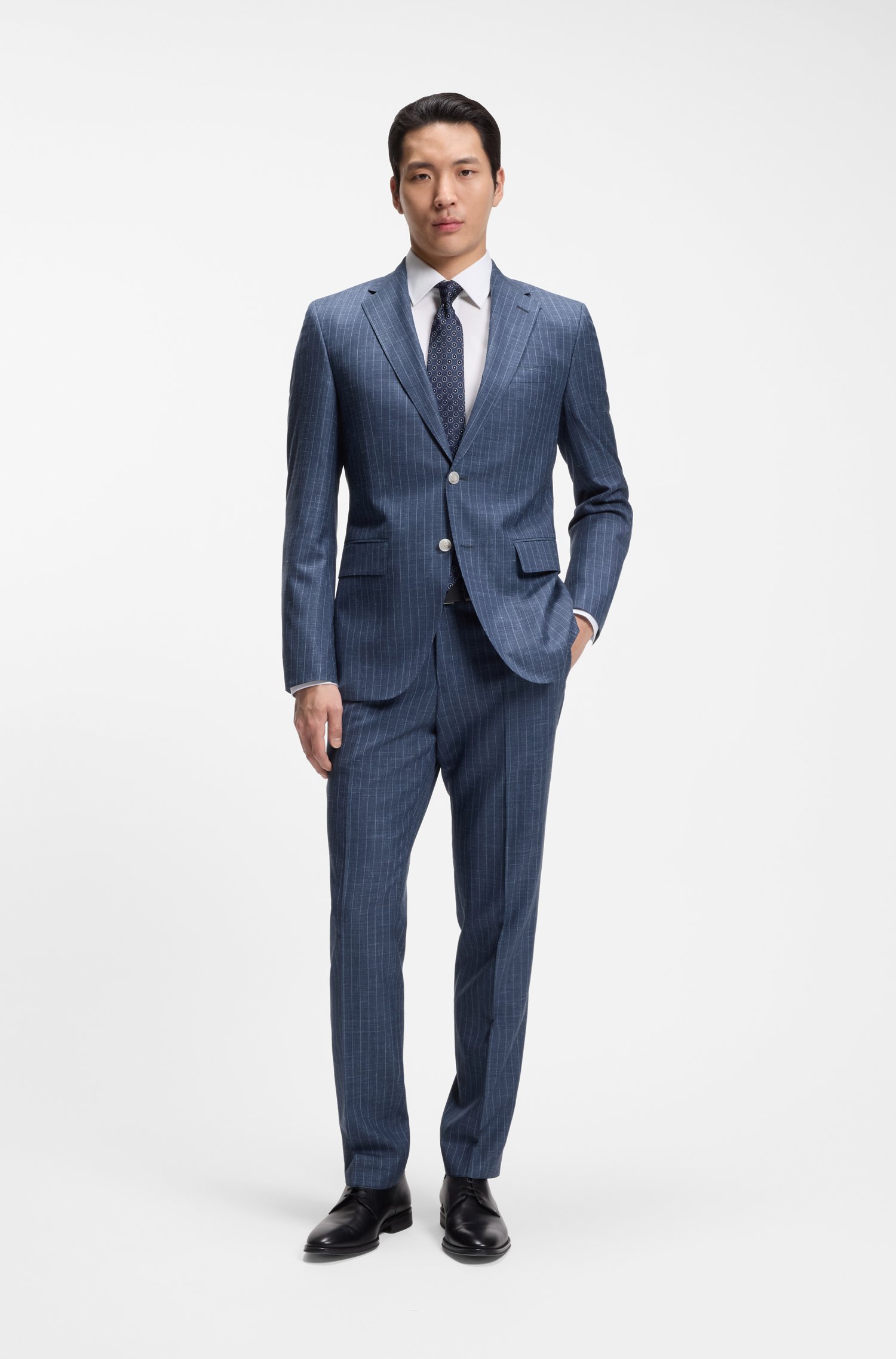 Boss ONE Two-piece regular-fit suit in a wool blend kostymer herr