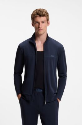 Ensemble de v&ecirc;tements de d&eacute;tente en coton stretch &agrave; logo imprim&eacute;, Bleu fonc&eacute;