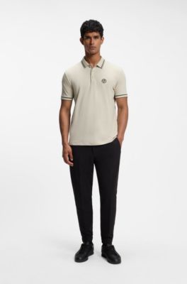 Polo The Open Active Paddy in piqu&eacute; performance, Beige chiaro