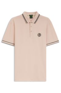 The Open Active Paddy polo shirt in performance piqu&eacute;, Light Orange