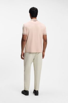 The Open Active Paddy polo shirt in performance piqu&eacute;, Light Orange