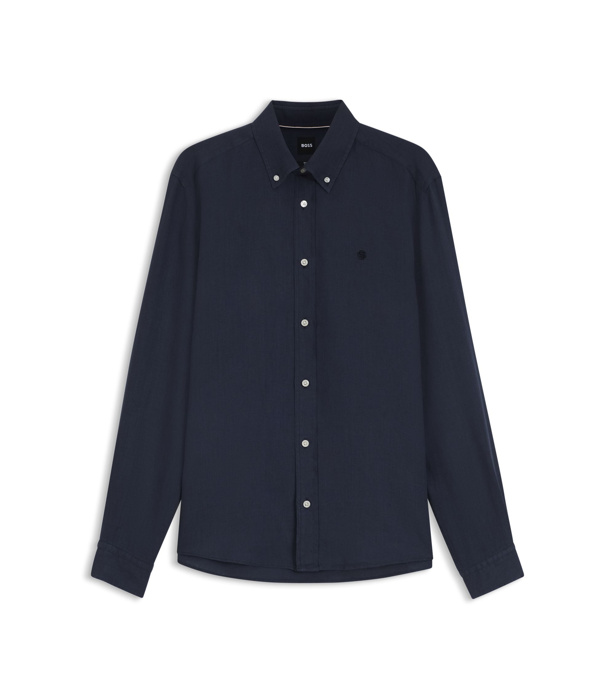 Navy Linen, Stone Chinos