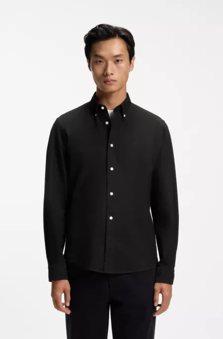 Regular-Fit Hemd aus Oxford-Baumwolle mit Button-Down-Kragen