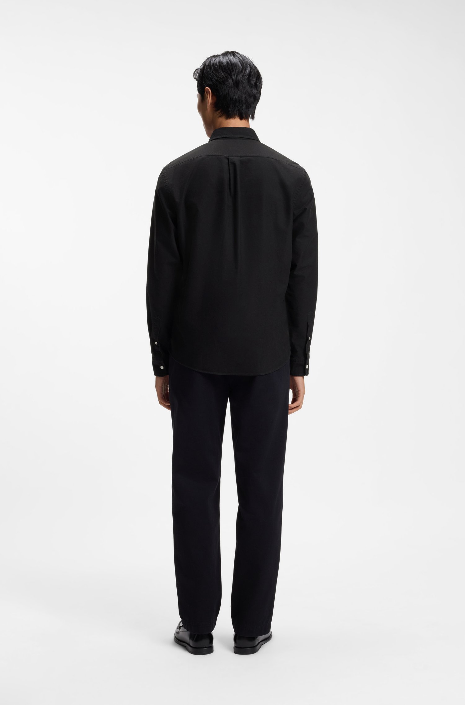 Boss Regular-fit button-down shirt in Oxford cotton skjortor & blusar herr – bild 3