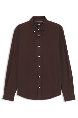 Regular-fit button-down shirt in Oxford cotton