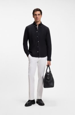 Boss Regular-fit button-down shirt in Oxford cotton oxfordskjortor herr – bild 2