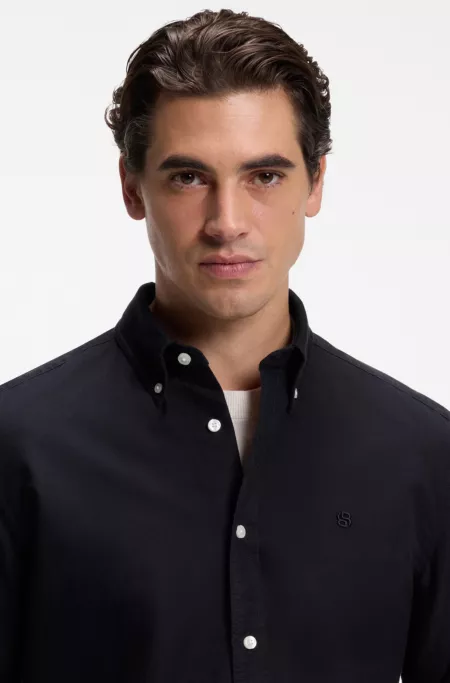Regular-fit button-down shirt in Oxford cotton