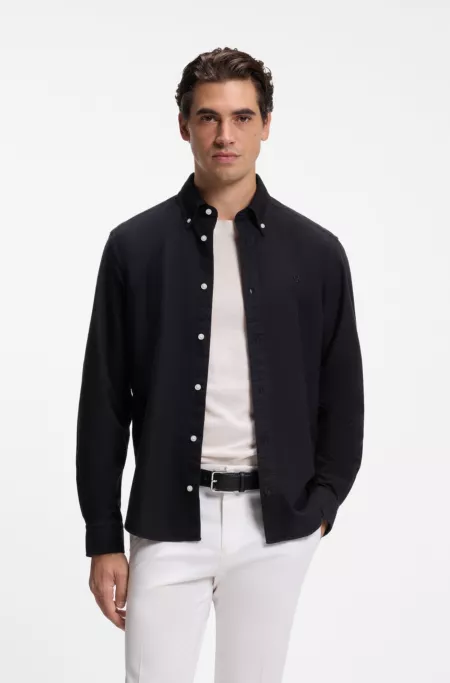 Regular-fit button-down shirt in Oxford cotton