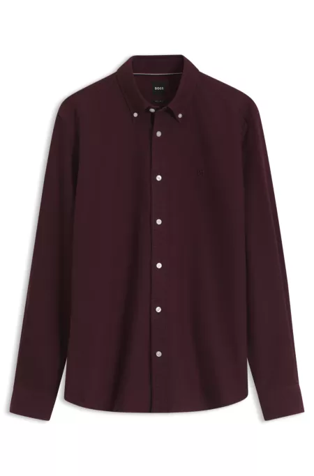 Regular-Fit Hemd aus Oxford-Baumwolle mit Button-Down-Kragen