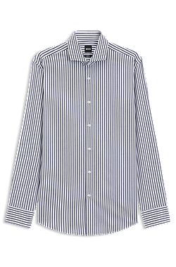 Chemise Slim en coton stretch à rayures facile à repasser