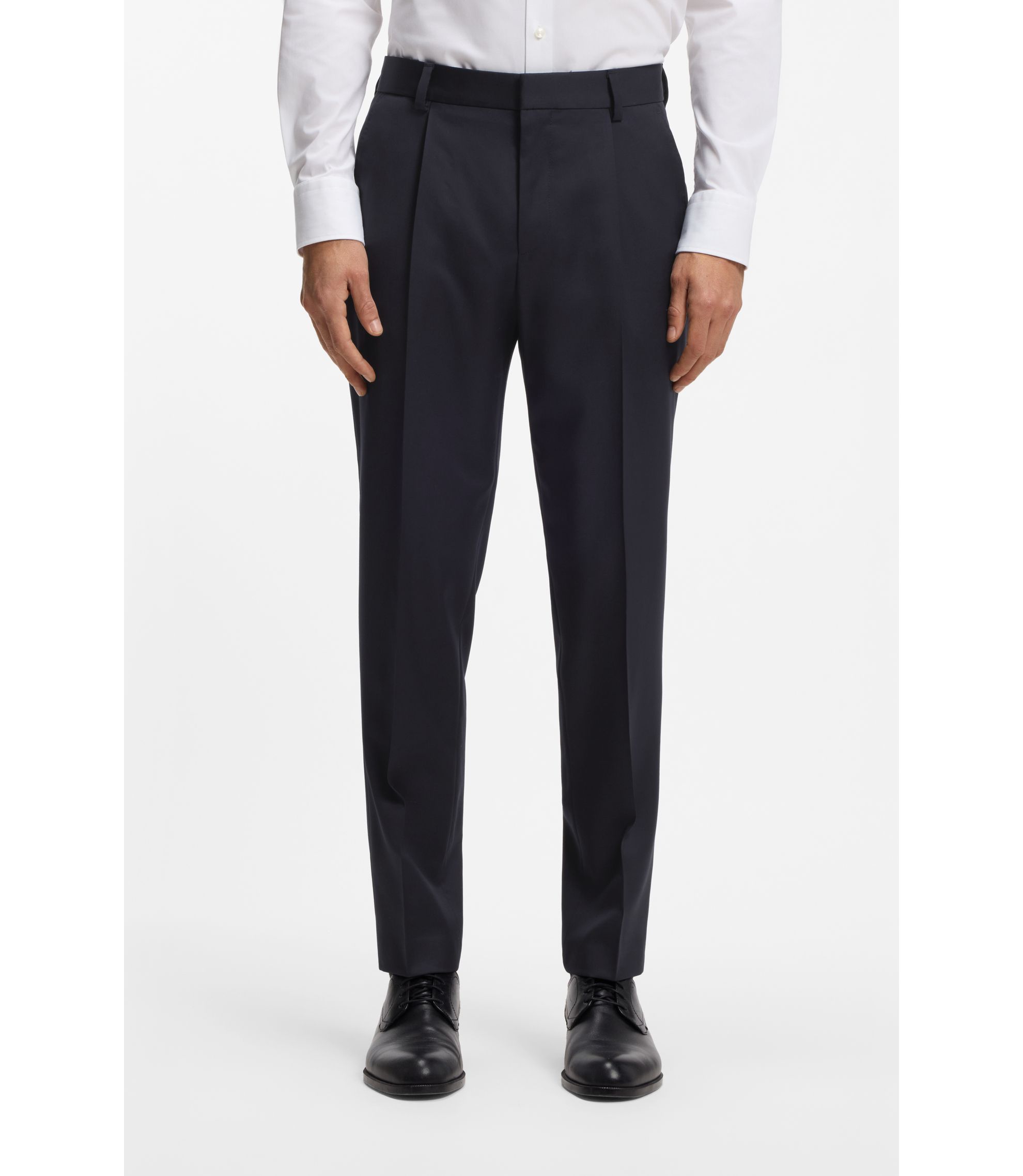 Tapered-Fit Hose aus Schurwoll-Serge