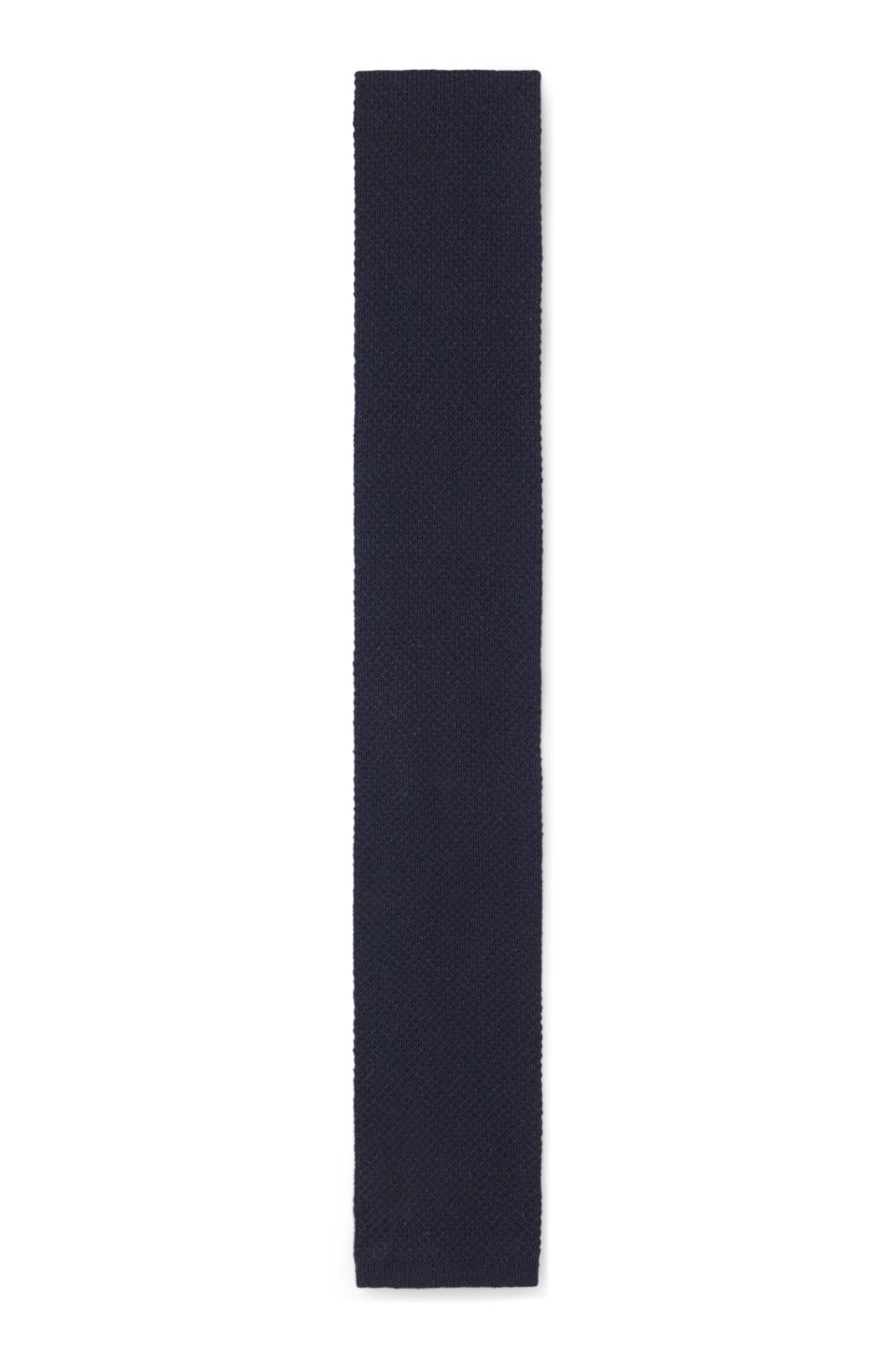 Silk tie in knitted jacquard