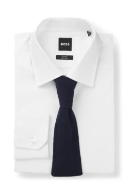 Boss Silk tie in knitted jacquard slipsar herr – bild 2