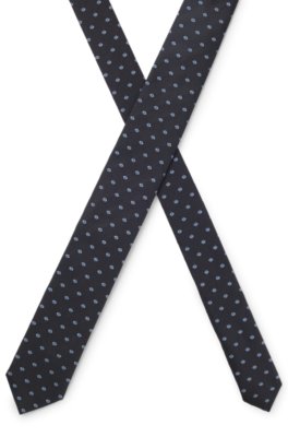 Hugo Silk tie with jacquard-woven pattern slipsar herr – bild 3