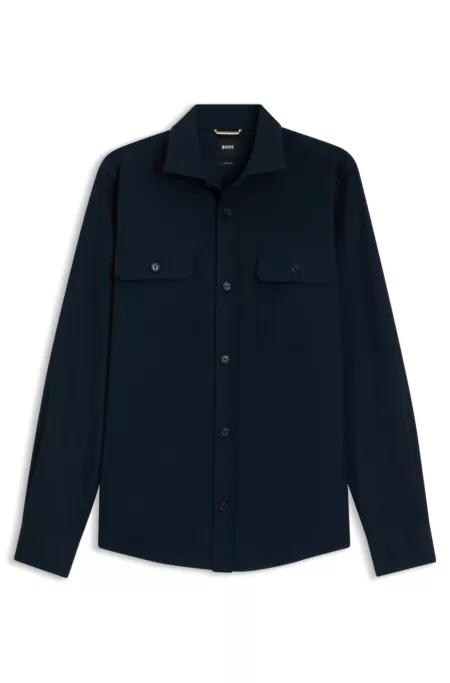 Chemise coupe décontractée Heritage en popeline de coton Compact