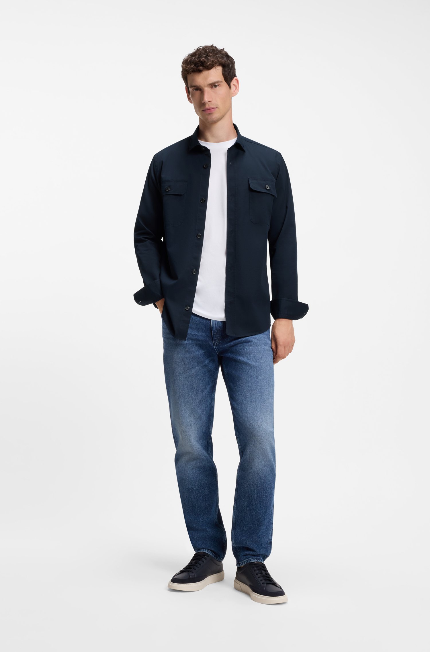 Boss Heritage casual-fit shirt in compact cotton poplin skjortor & blusar herr – bild 2