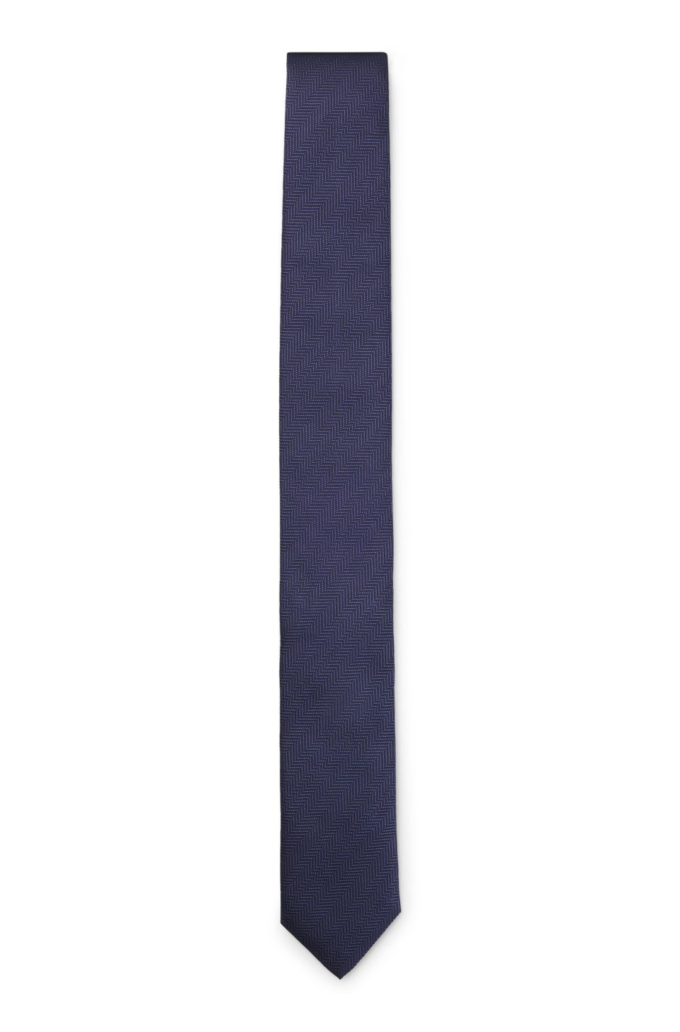 Silk tie with jacquard-woven pattern