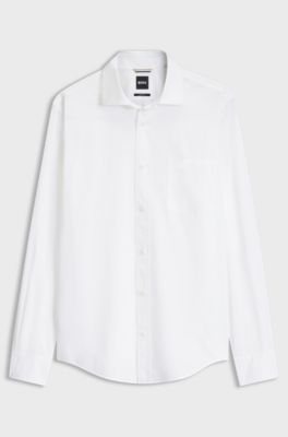 Casual-fit cotton shirt, White