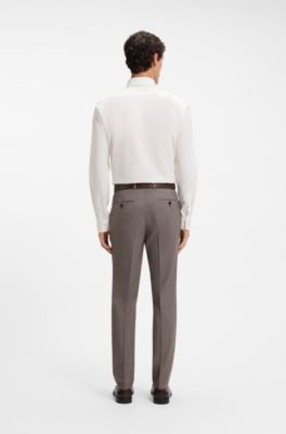 Casual-fit heritage shirt in cotton poplin, Natural