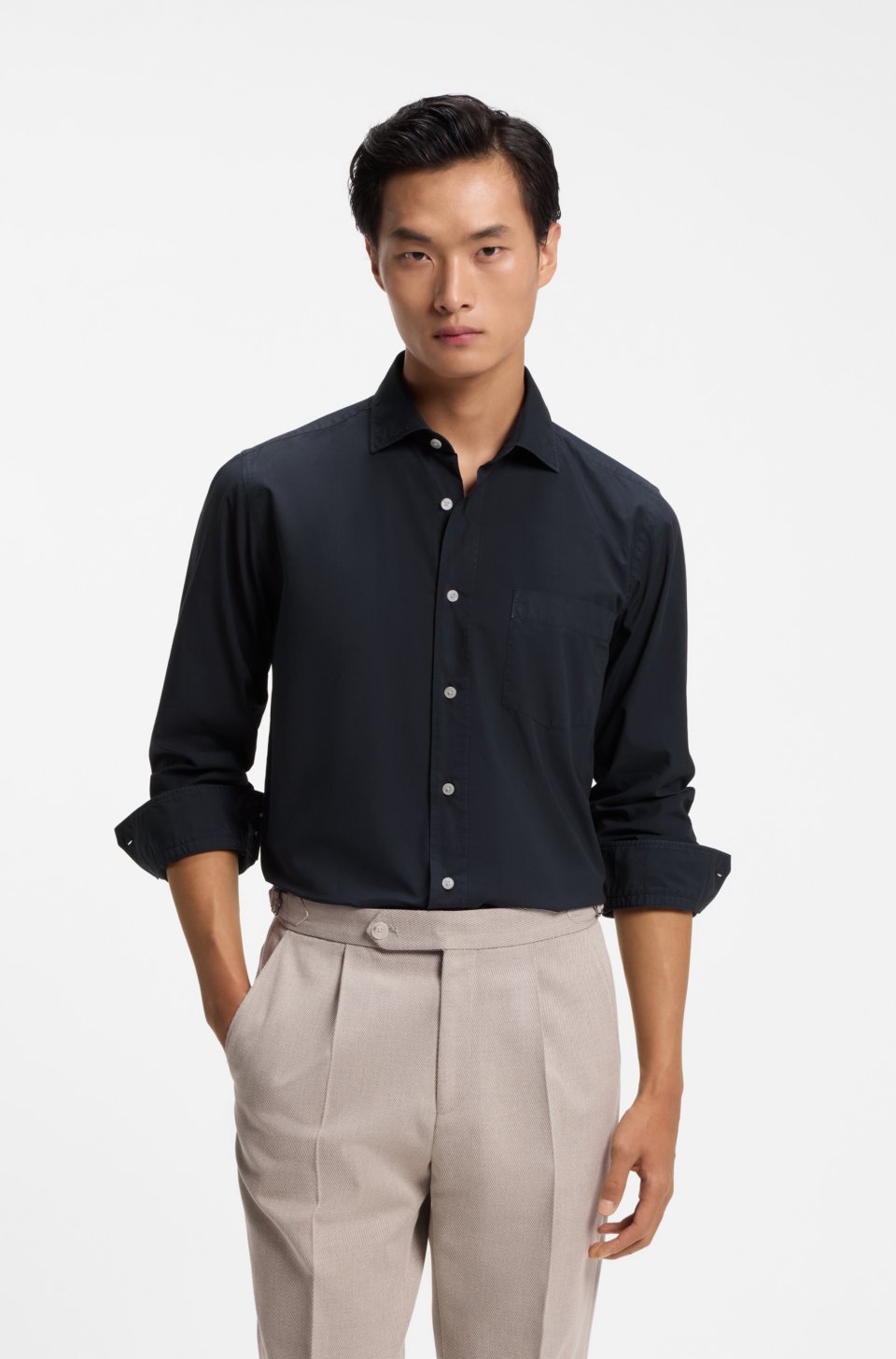 Casual-fit cotton shirt