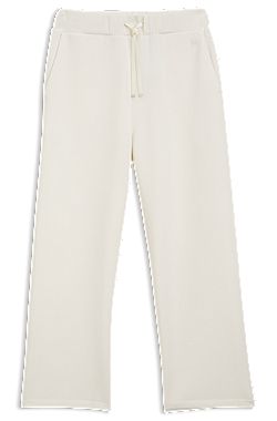 Relaxed-fit trousers in double-layer scuba jersey