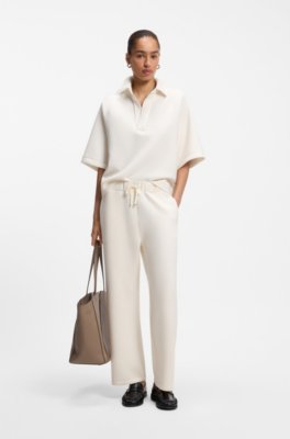 Relaxed-fit trousers in double-layer scuba jersey 2