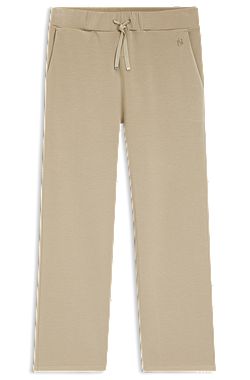 Relaxed-fit trousers in double-layer scuba jersey