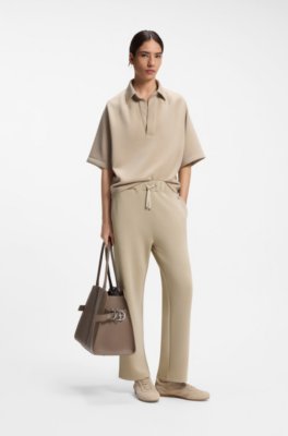 Relaxed-fit trousers in double-layer scuba jersey 2