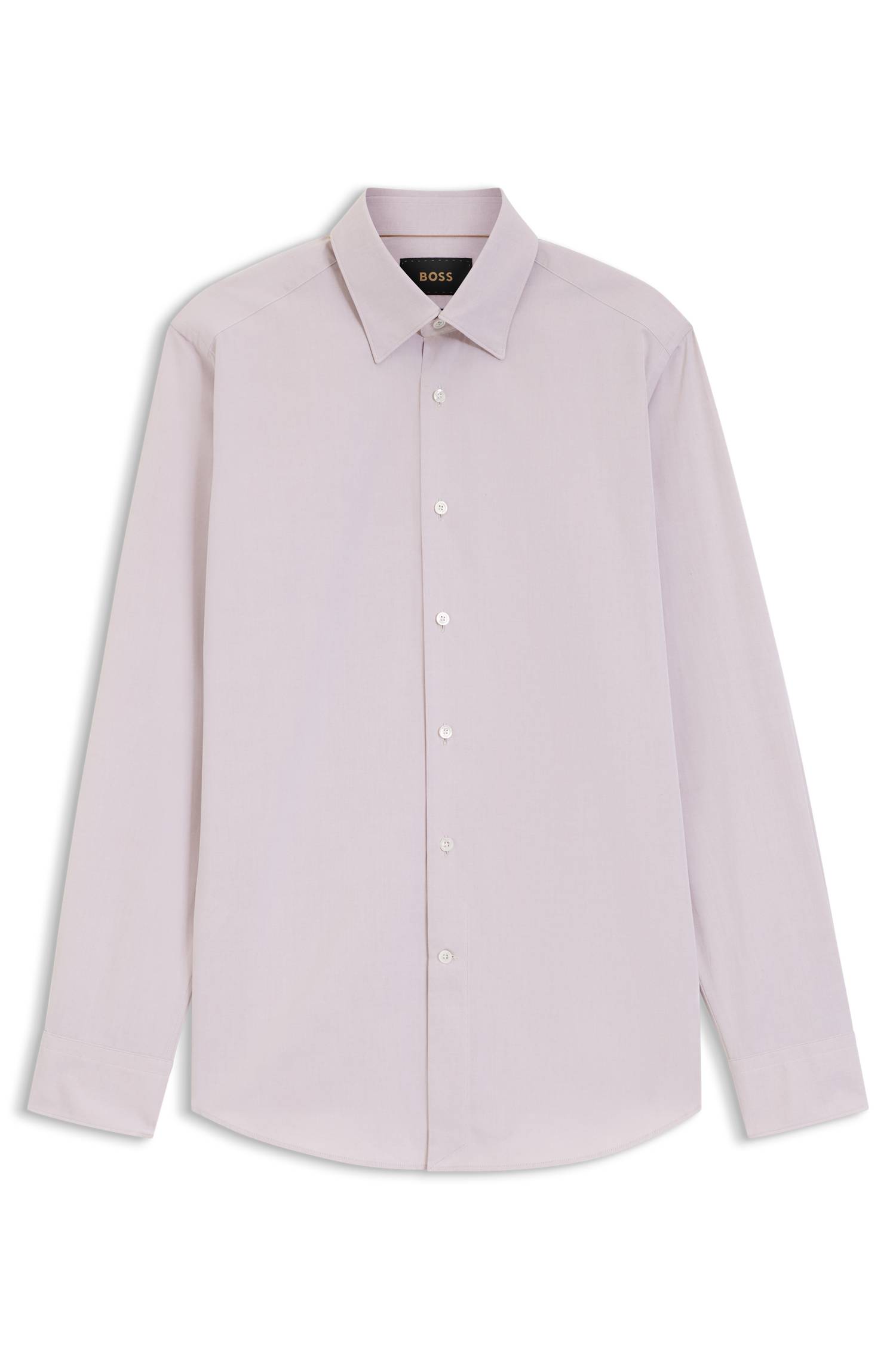 Boss Regular-fit shirt in Italian-made cotton skjortor & blusar herr – bild 4
