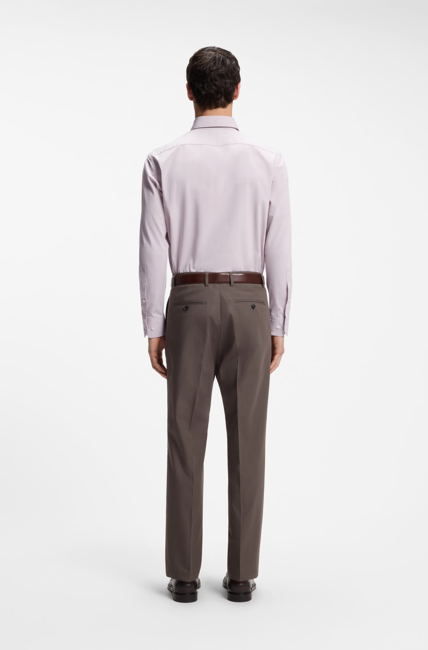 Boss Regular-fit shirt in Italian-made cotton skjortor & blusar herr – bild 3