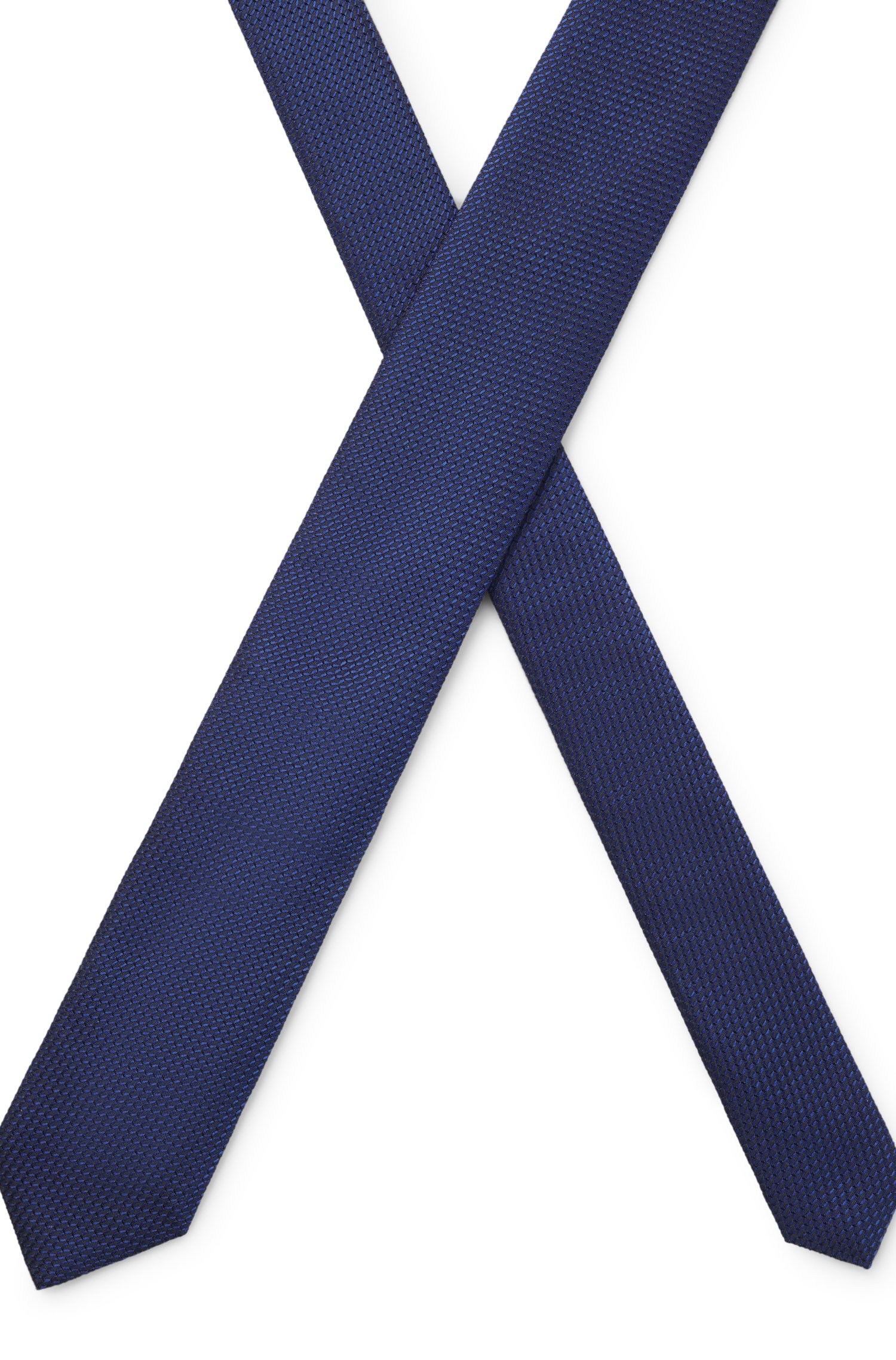 Hugo Silk tie with jacquard pattern slipsar herr – bild 3