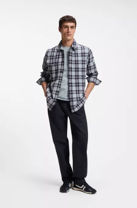Pantalon Traveller en popeline de coton stretch