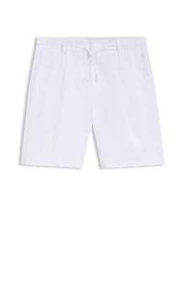 Tapered-fit shorts in linen 1