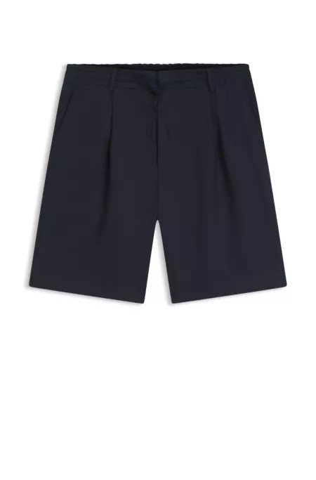 Tapered-Fit Shorts aus Leinen