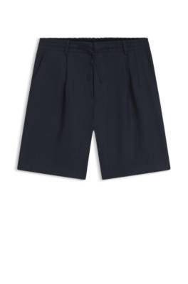 Boss Tapered-fit shorts in linen herr – bild 4