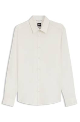 Performance regular-fit shirt with micro pattern 1
