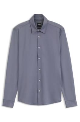 Boss Slim-fit stretch shirt oxfordskjortor herr – bild 4
