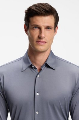 Slim-fit stretch shirt