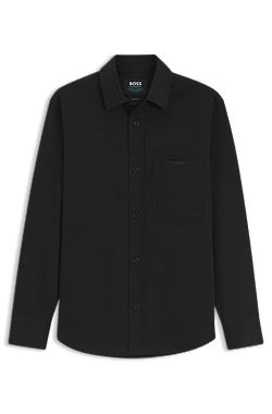 BOSS x ASTON MARTIN relaxed-fit overshirt in stretch cotton