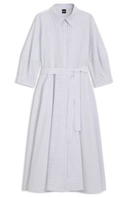 Boss Shirt dress in striped cotton poplin skjortklänningar dam – bild 4