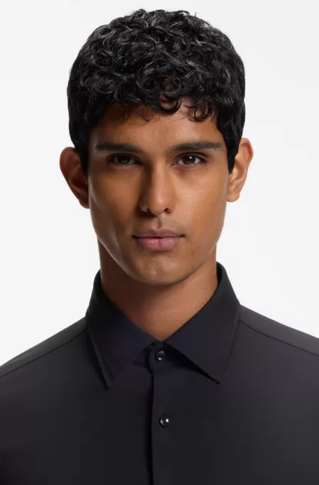 Chemise Regular en jersey stretch performant