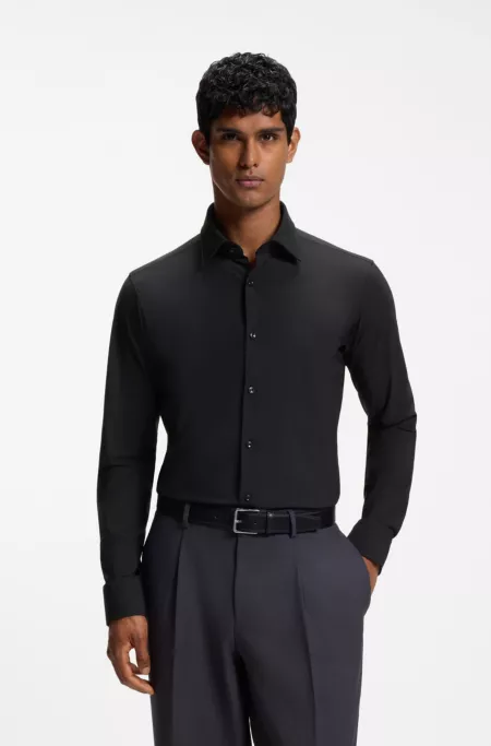 Chemise Regular en jersey stretch performant